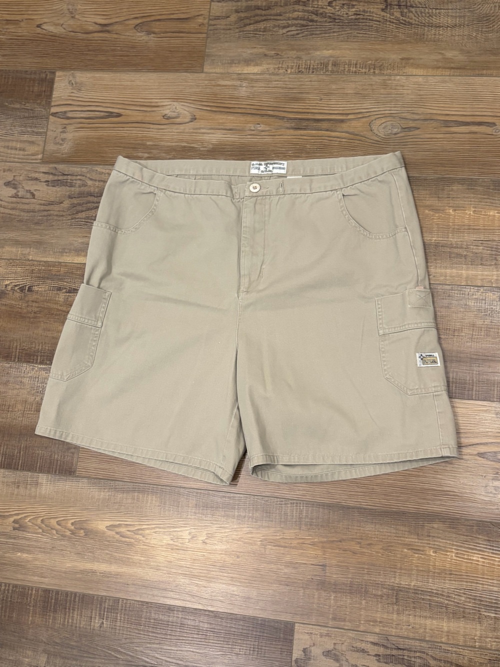 Bum Equipment 18W Vintage 90’s Y2K Jorts Shorts Twill Tan Auth Work Wear Relaxed